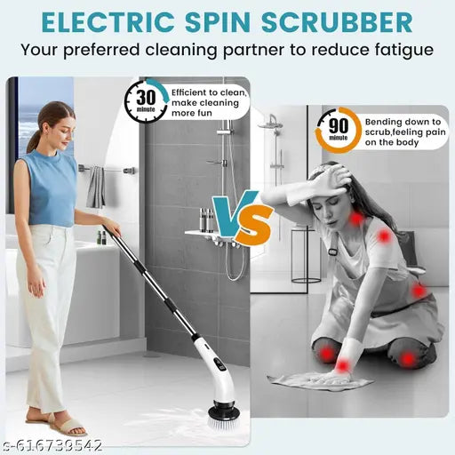 360° Spin Mop with Bucket & 2 Absorber Refills | Self-Wringing Floor Cleaning Mop Set | Stainless Steel Handle Pocha for Home, Kitchen & Floor Cleaning — Multicolor (Free Size)
